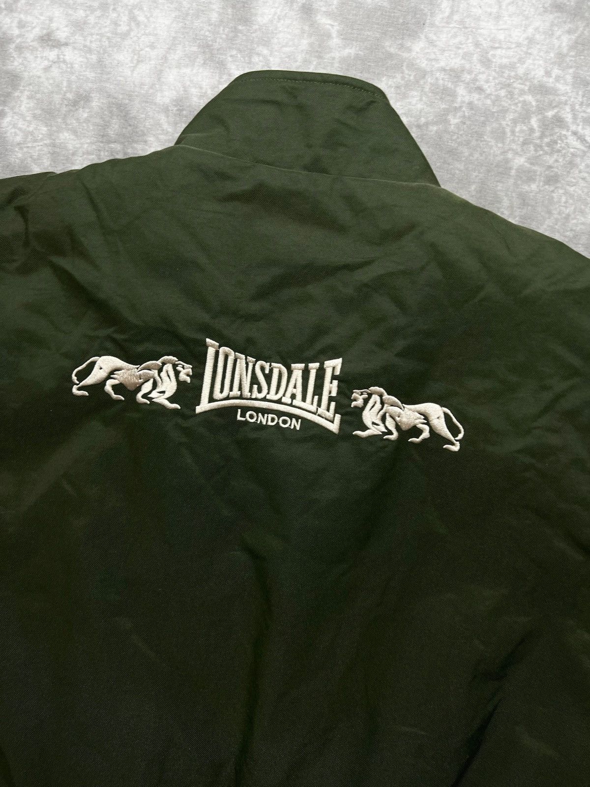 Lonsdale Lonsdale Bomber Jacket Green Vintage Streetwear XXL Size US XXL / EU 58 / 5 - 6 Thumbnail