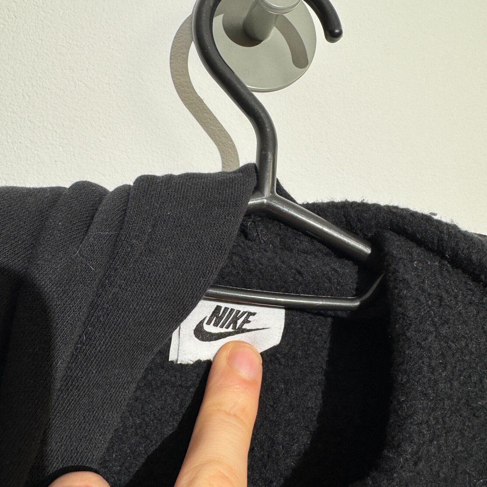 Nike Vintage Nike Women's XXS Black Cotton Hoodie 90s Running Size US M / EU 48-50 / 2 - 6 Thumbnail