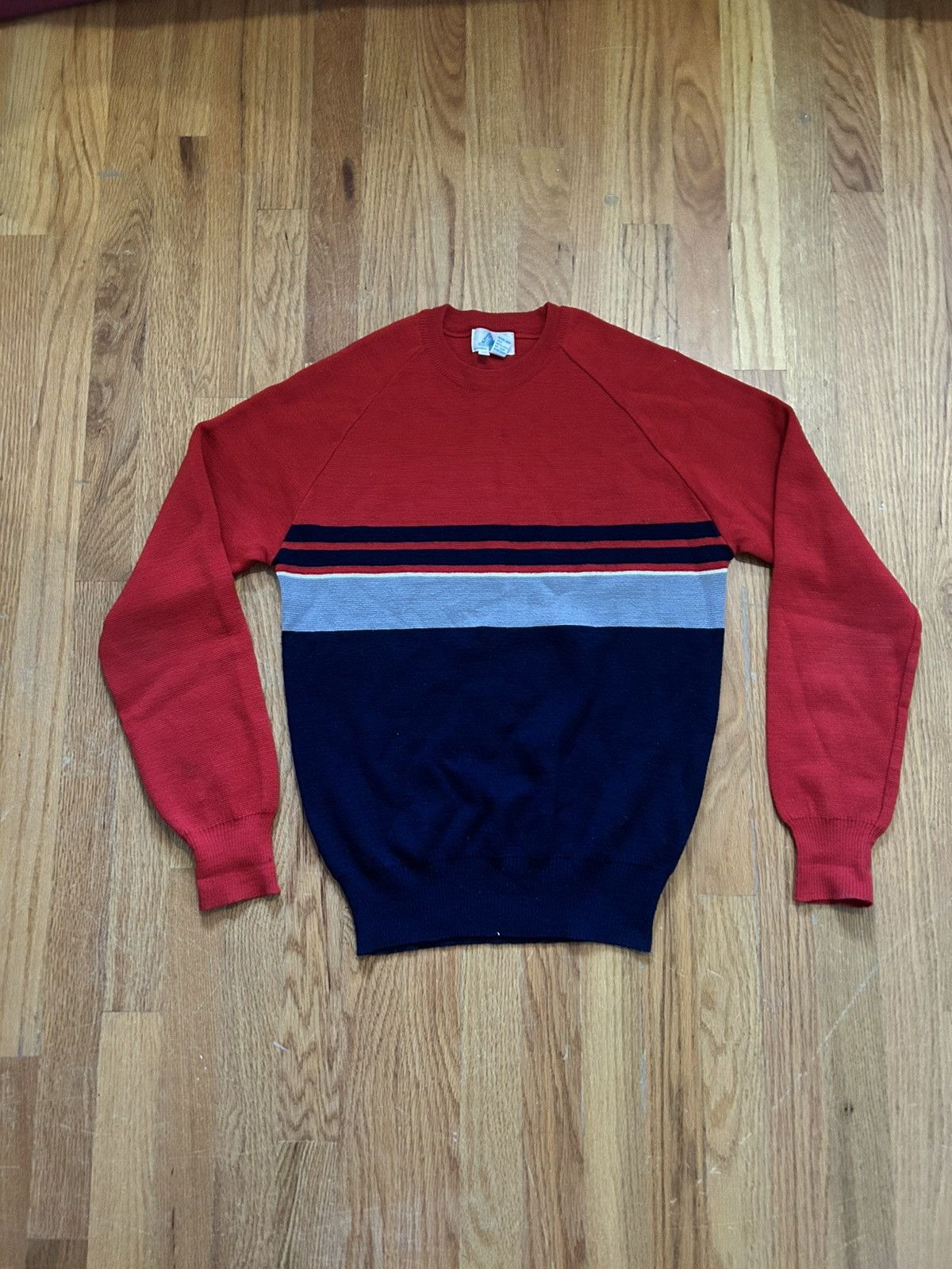 Other Mount Cervin Men’s Striped Ski Sweater Medium 80s Size US M / EU 48-50 / 2 - 8 Thumbnail