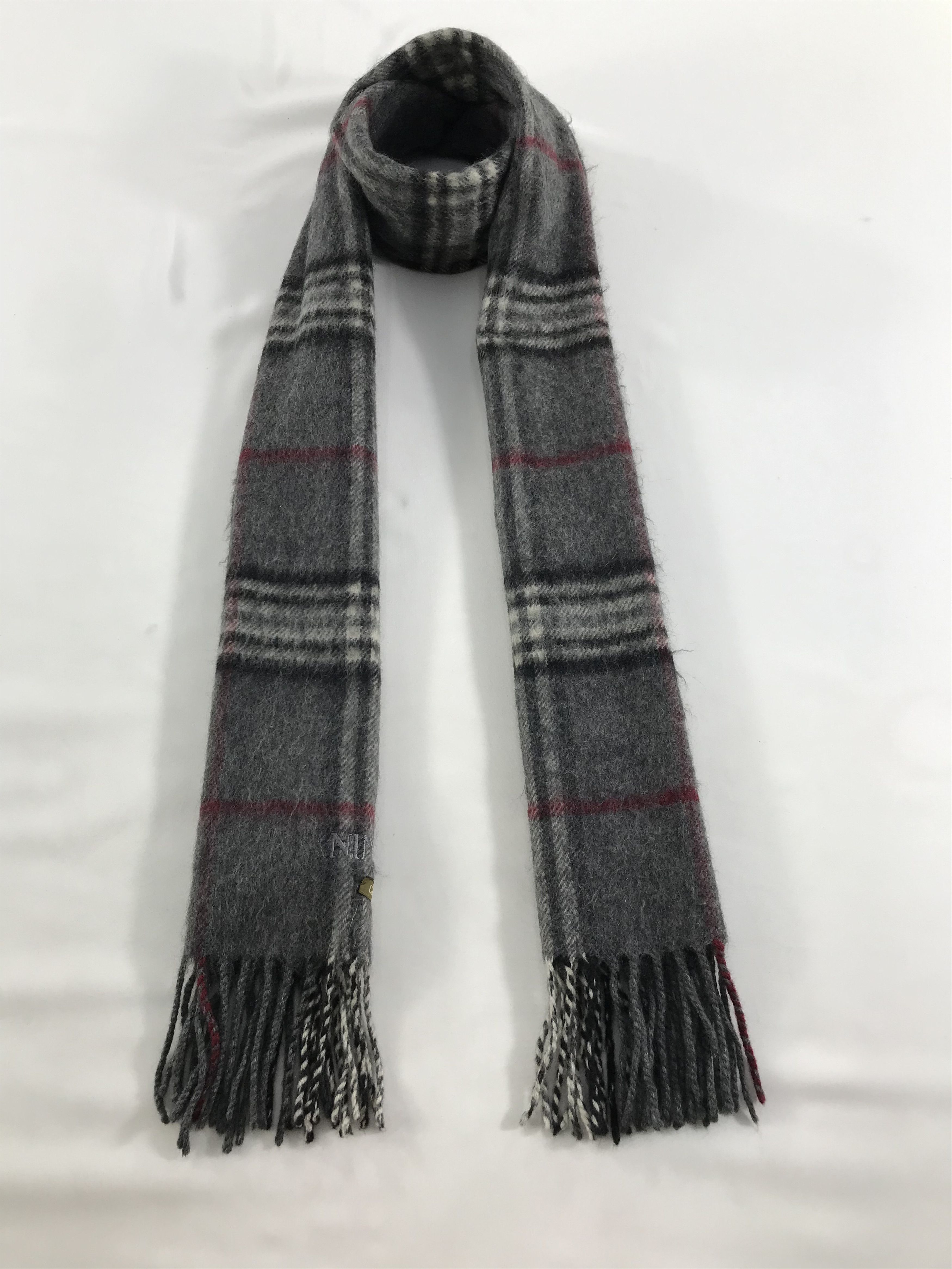 Nina Ricci Nina Ricci Scarf Tartan Cashmere Muffler V122 Size ONE SIZE - 1 Thumbnail