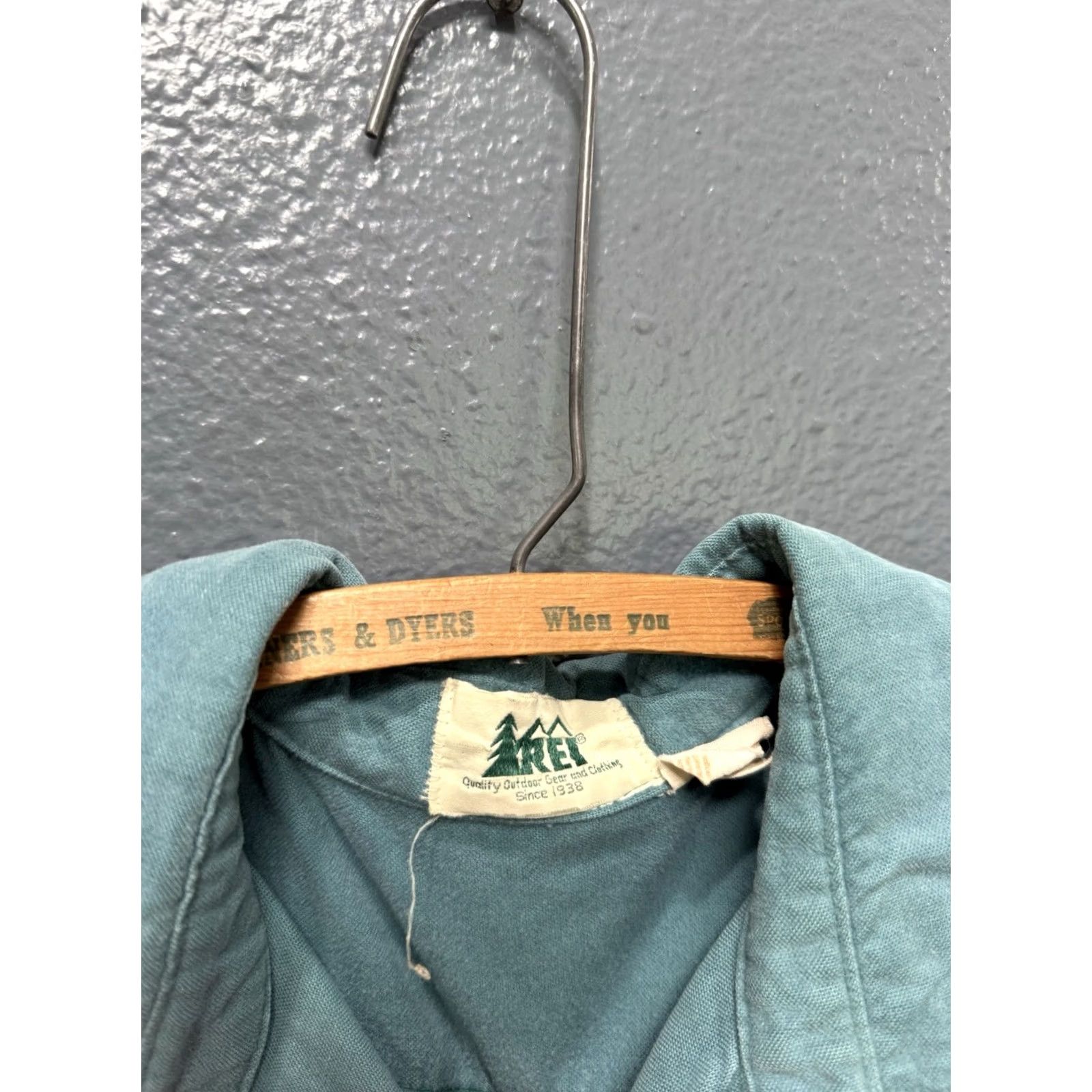 Vintage VINTAGE REI Shirt Button-Up Cotton Blue USA Made Mens Large L Size US L / EU 52-54 / 3 - 2 Thumbnail