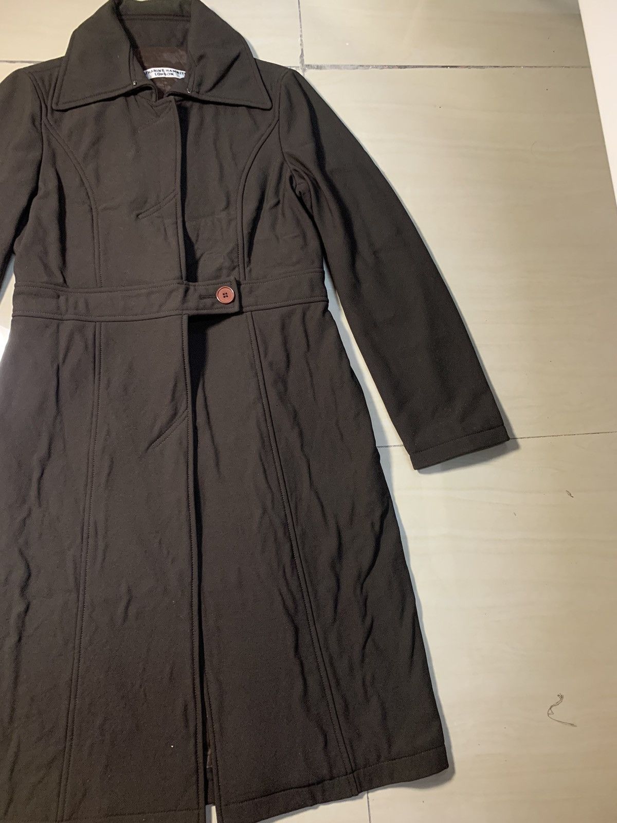 Katharine Hamnett London 90s KATHARINE HAMNETT LONDON LONG JACKET RARE Size US S / EU 44-46 / 1 - 4 Thumbnail