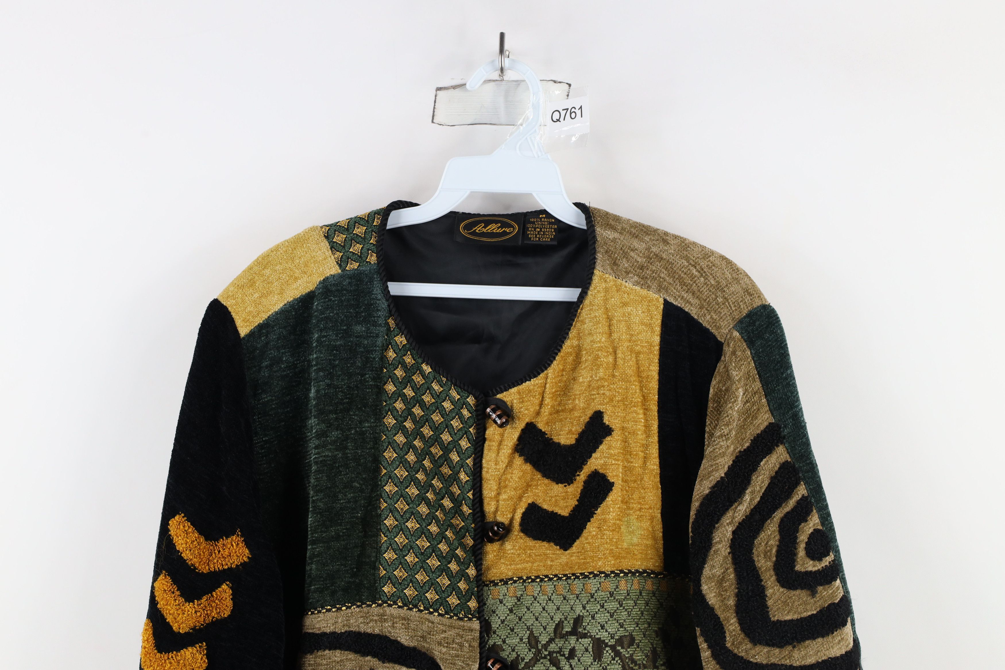 Vintage Vintage 90s Streetwear Patchwork Toggle Button Jacket Size M / US 6-8 / IT 42-44 - 2 Thumbnail