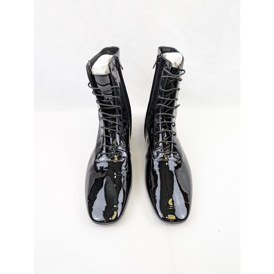 Saint Laurent Paris o1rshd1 Tadzio 05 High-Top Lace Boots in Nero Size US 12 / EU 45 - 15 Thumbnail