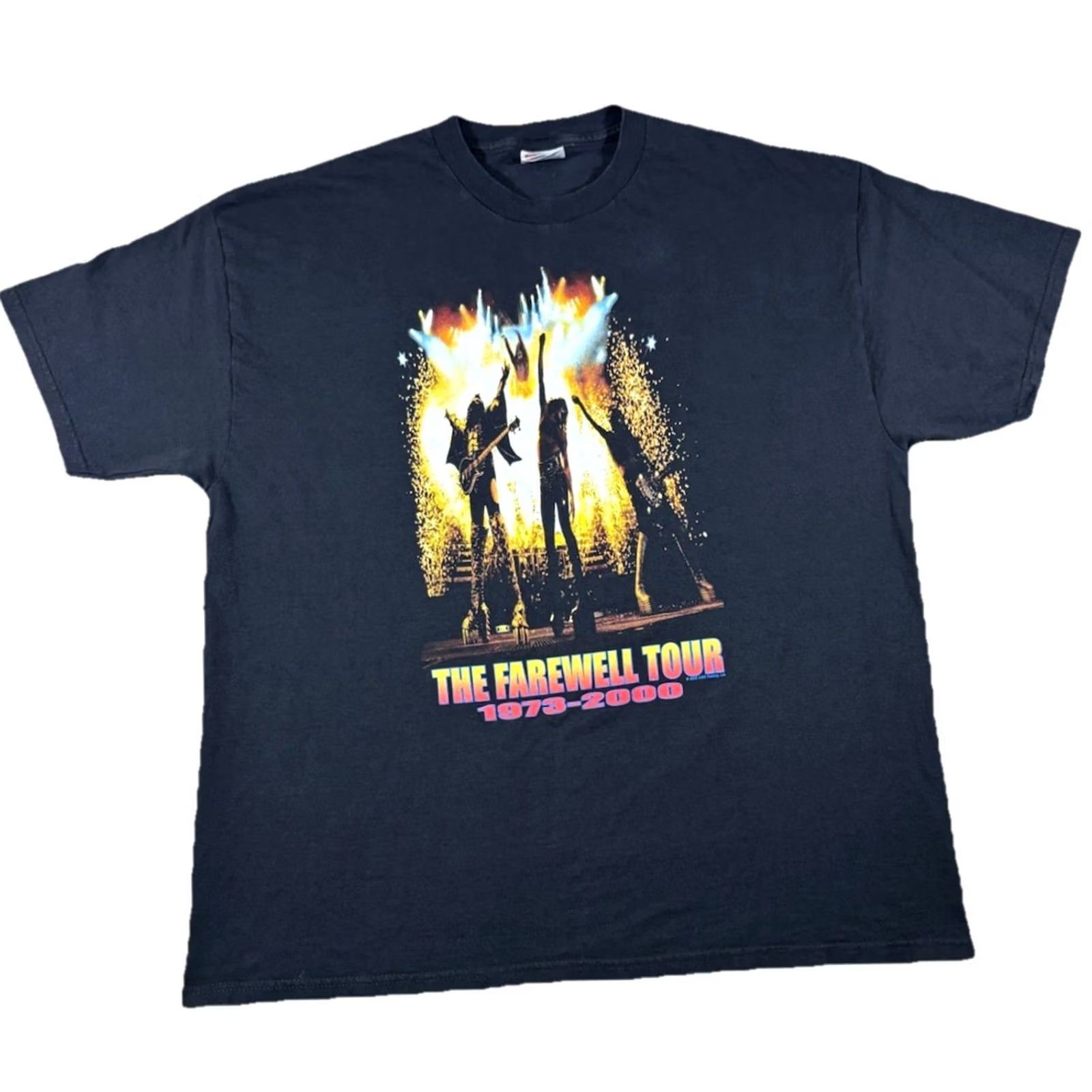 Hanes VINTAGE KISS Band T Shirt The Farewell Tour 2000 Y2K Black Men’s Size XL Graphic Print Crew Neck Short Sleeve Hanes XL Black 90s Rock Mens Band Merch Size US XL / EU 56 / 4 - 2 Thumbnail