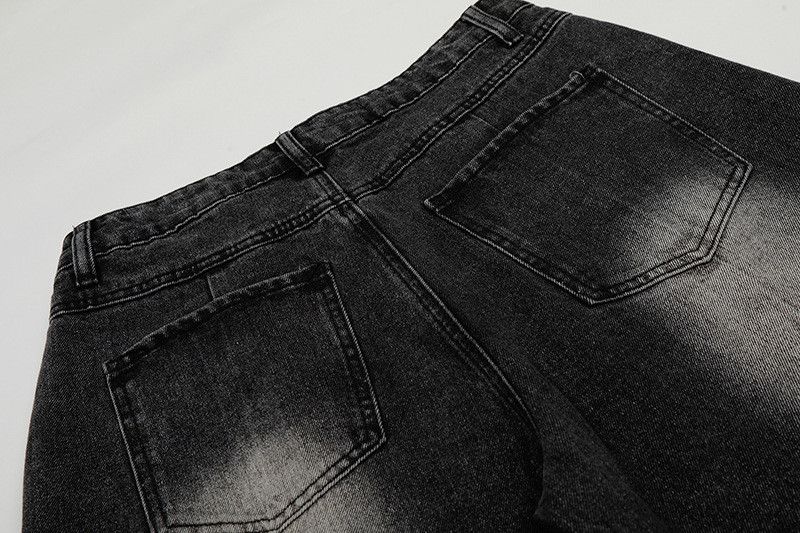 Jean American retro casual edgy wide-leg curved jeans Size US 32 / EU 48 - 5 Thumbnail
