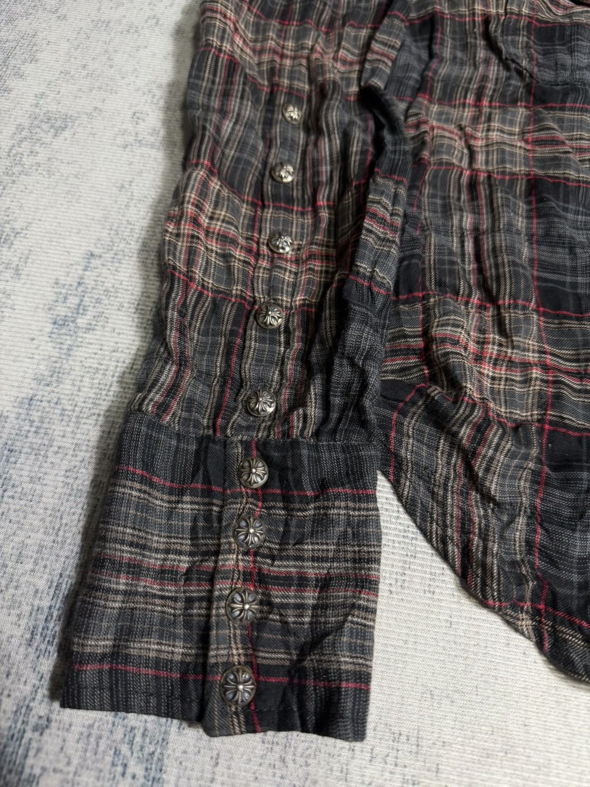 Chrome Hearts Chrome Hearts Easy Rider Flannel Shirt Size US S / EU 44-46 / 1 - 13 Thumbnail