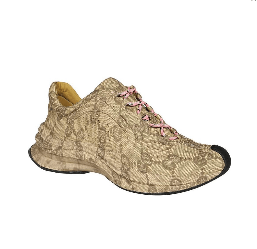 Gucci o1s1wg110125 GG Monogram Run Sneakers in Beige Size US 11.5 / IT 41.5 - 1 Thumbnail