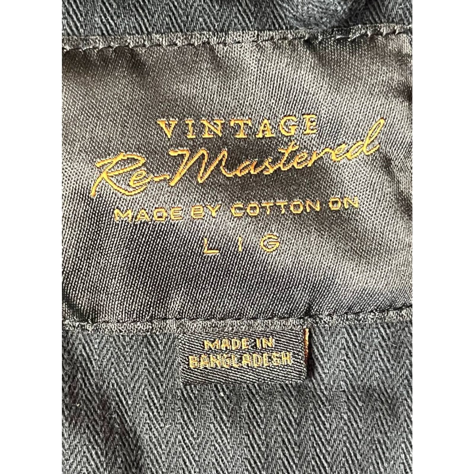 Vintage Vintage Cotton Company Remastered Full Zip Jacket Men L Black Geometric Military Jacket Size US L / EU 52-54 / 3 - 7 Thumbnail
