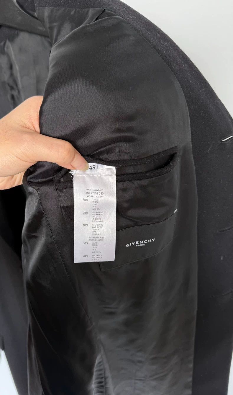 Givenchy Givenchy Givenchy Black Wool Blend Overcoat -2507 Size US L / EU 52-54 / 3 - 6 Thumbnail