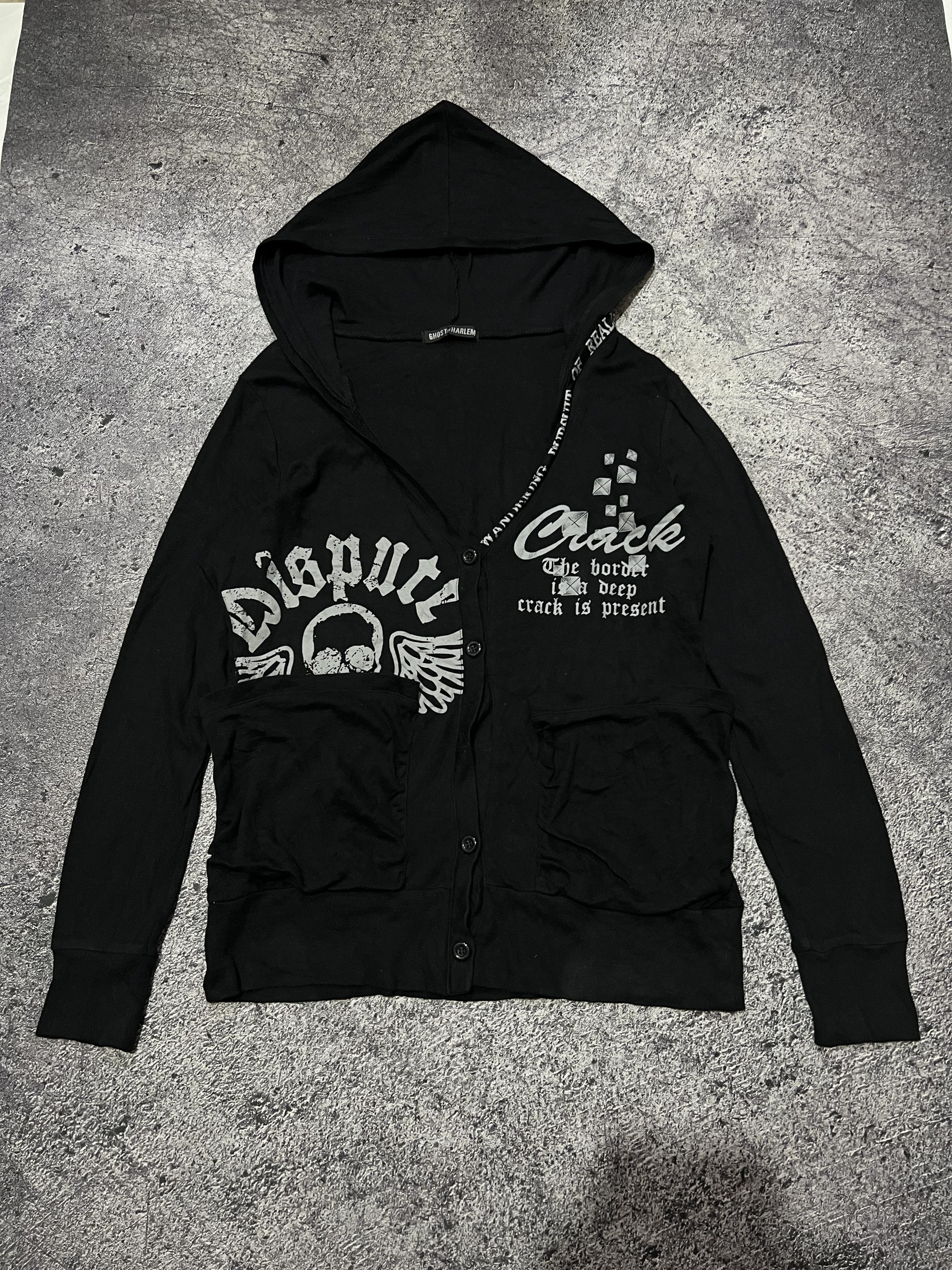 Japanese Brand 2000s Japanese Ifsixwasnine Skull Poem Cardigan y2k Size US M / EU 48-50 / 2 - 1 Thumbnail