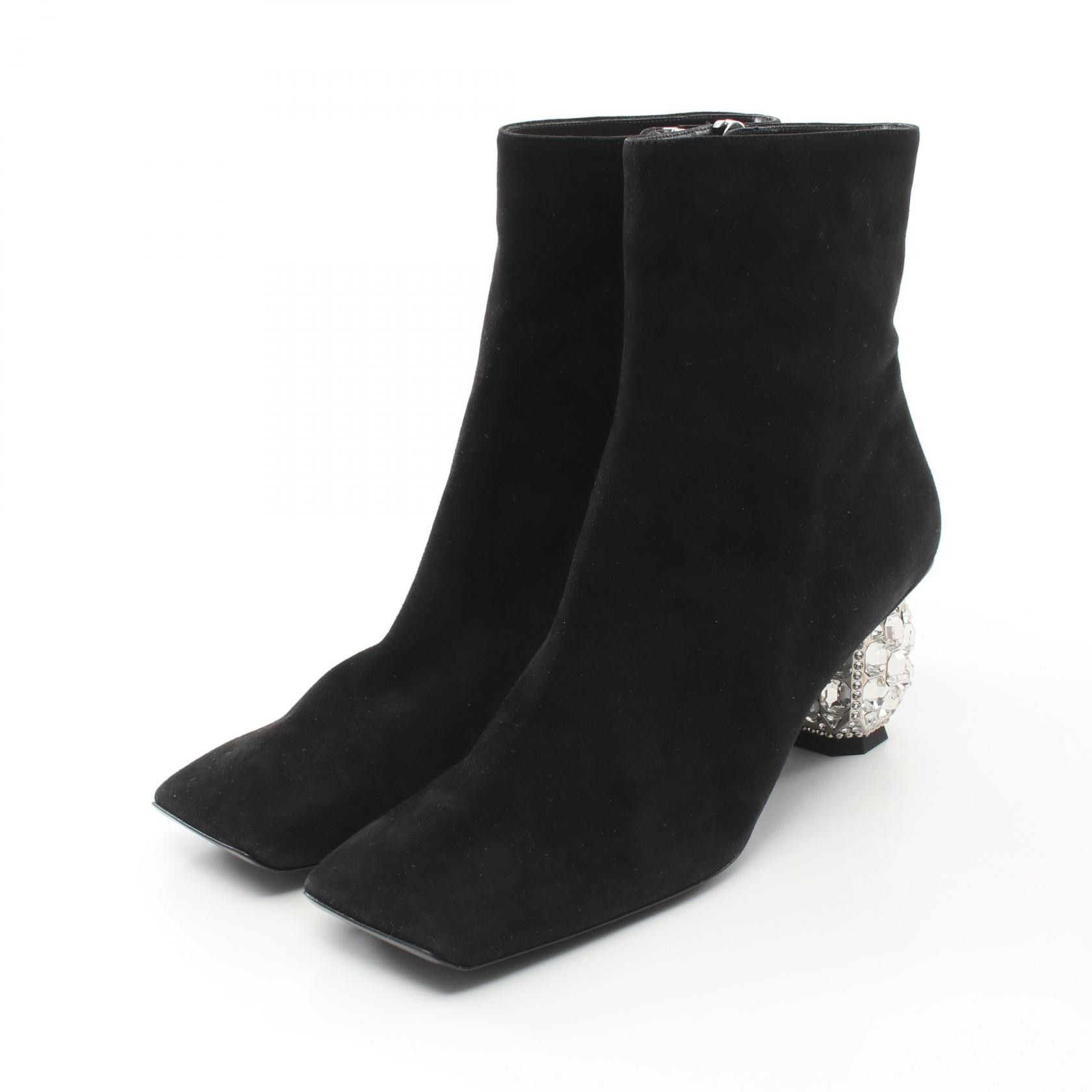 Roger Vivier Roger Vivier Suede Boots Suede Shoes in Black, Women's