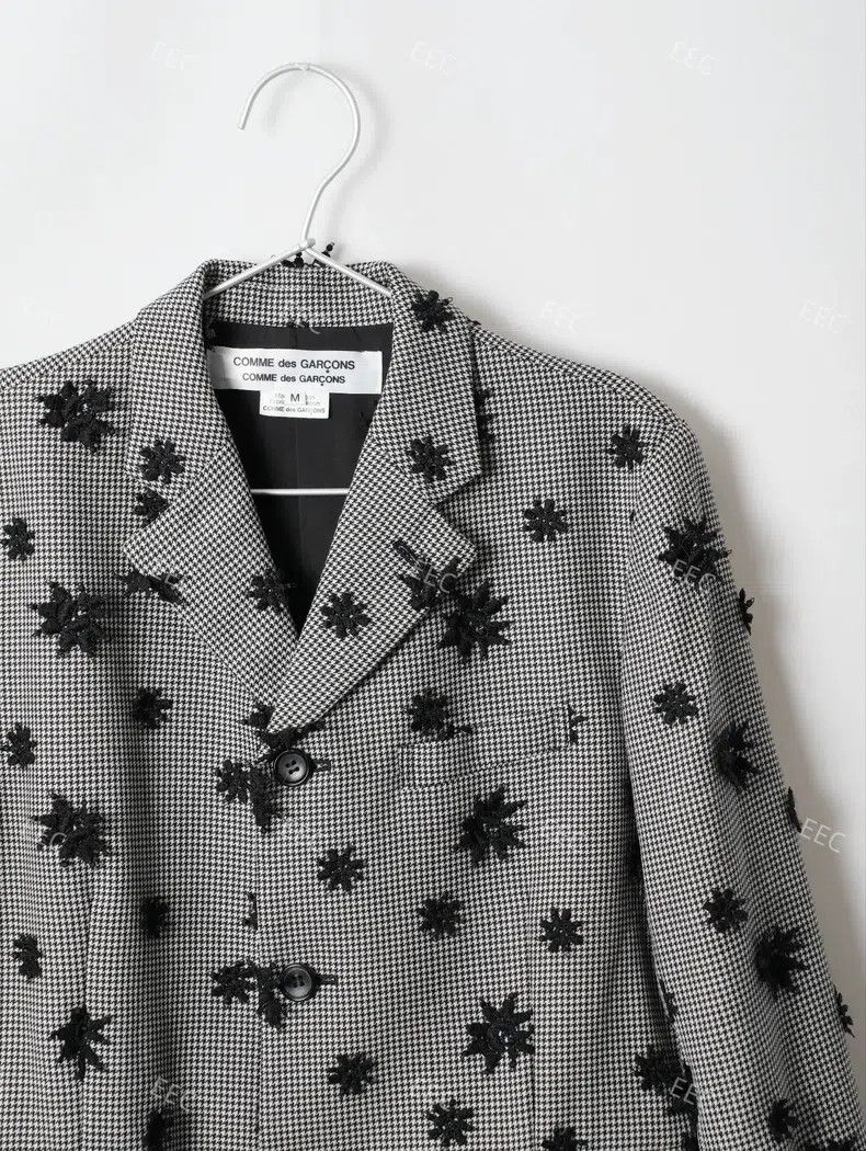 Comme des Garcons Comme Des Garcons Wool tartan three-dimensional floral jac Size M / US 6-8 / IT 42-44 - 5 Thumbnail