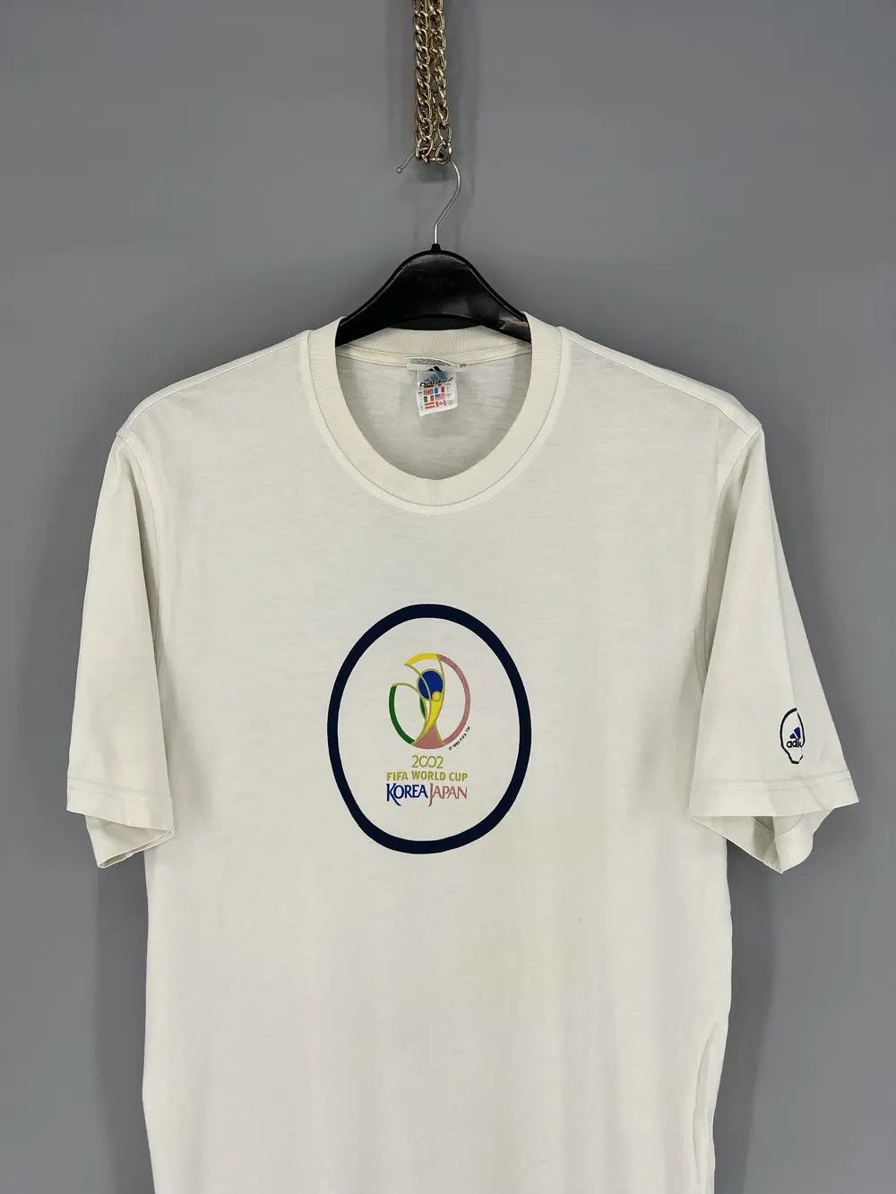 Adidas Adidas 90s Vintage Fifa World Cup Korea Japan Tshirt Rare🔥 Size US L / EU 52-54 / 3 - 3 Thumbnail