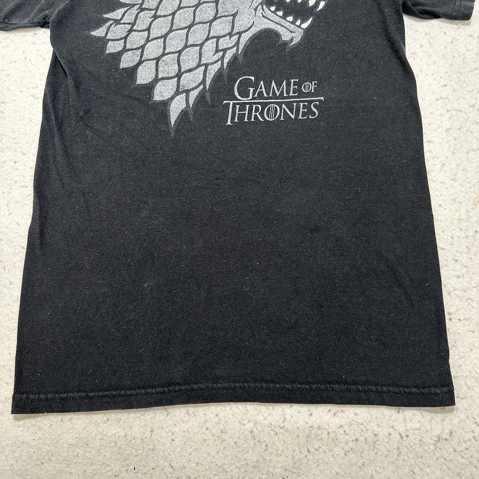 Other Game of Thrones XS Wolf Logo TV Show Graphic T Shirt Black Size US XS / EU 42 / 0 - 6 Thumbnail
