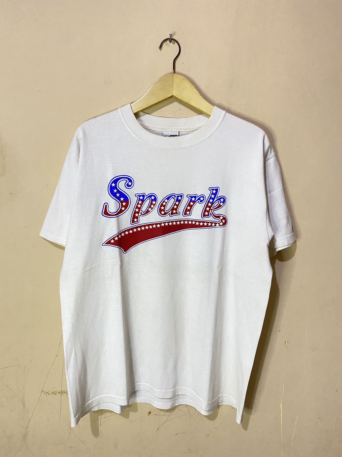 Vintage 90s Spark Skateboard Logo Tee Size US L / EU 52-54 / 3 - 1 Thumbnail