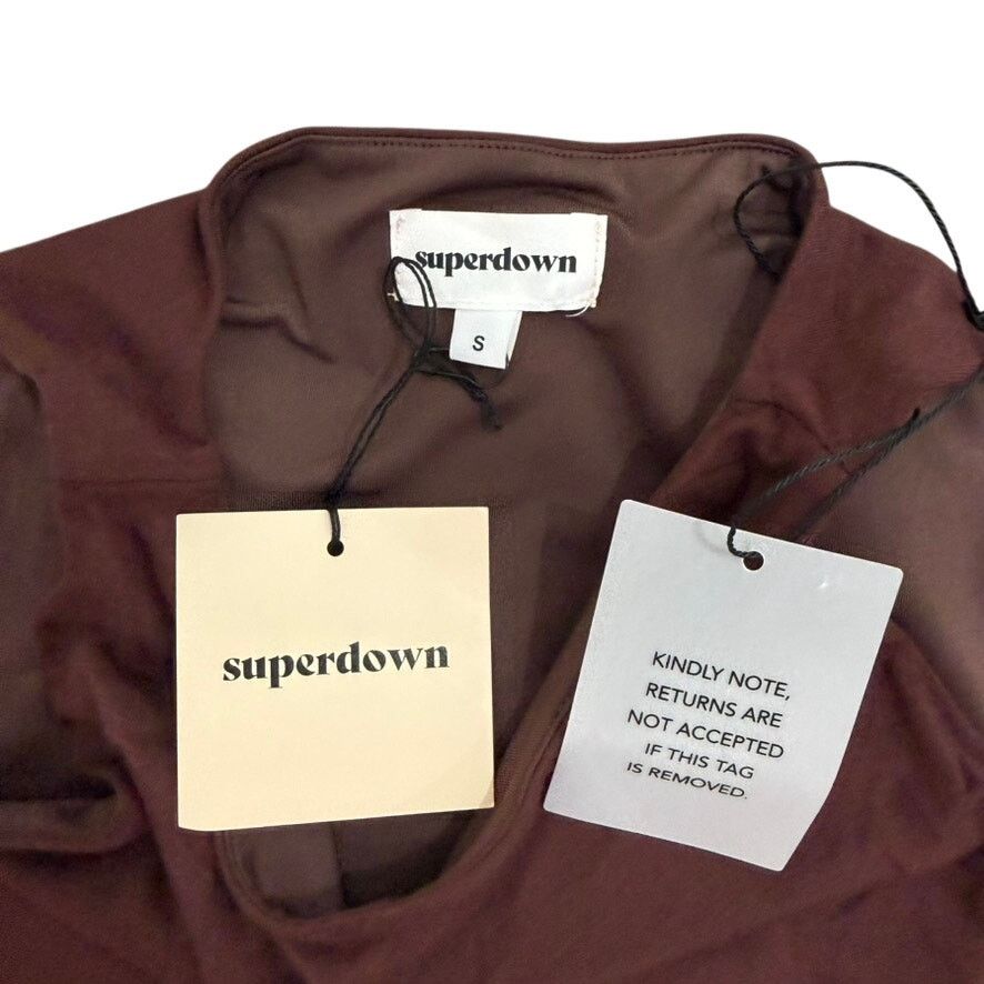superdown Superdown Megara Maxi Dress in Brown, Size S Size S / US 4 / IT 40 - 5 Thumbnail