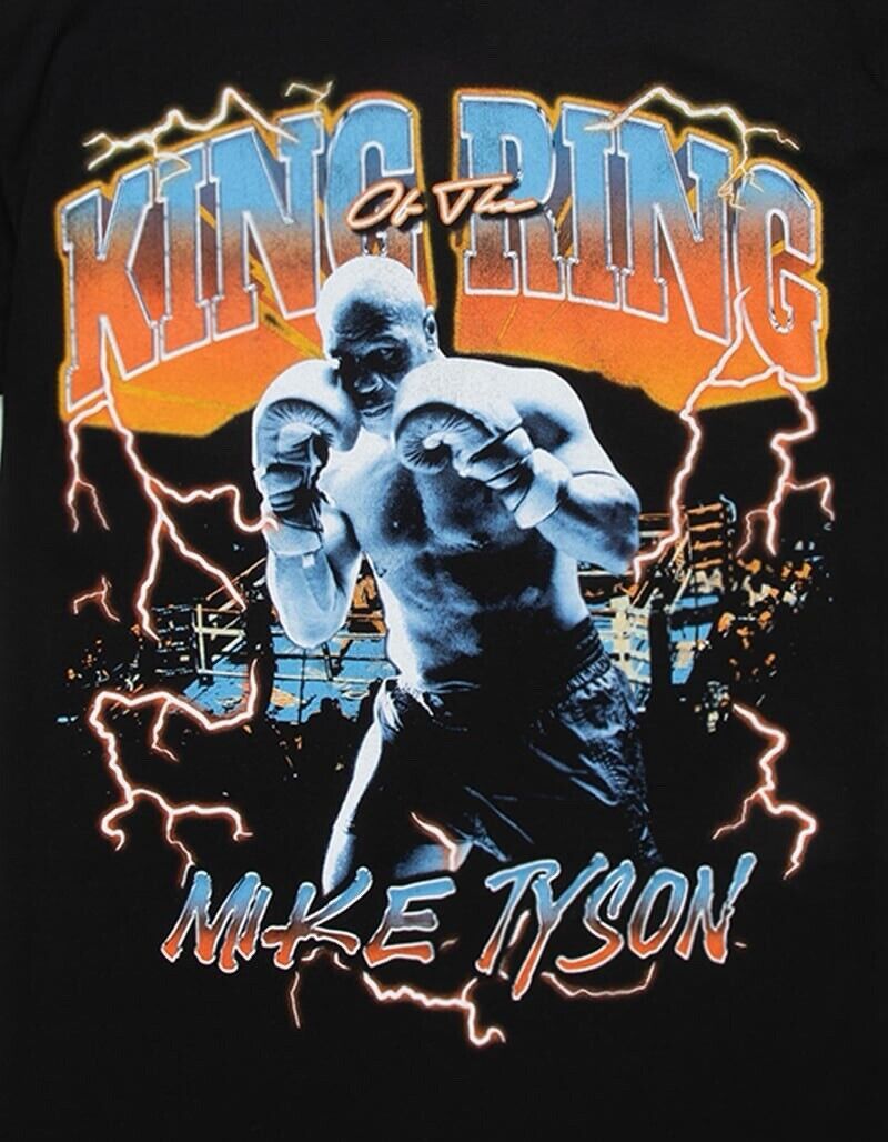 Designer × Vintage Mike Tyson Boxer King Of the Ring Black T-Shirt Mens Medium Size US M / EU 48-50 / 2 - 2 Thumbnail