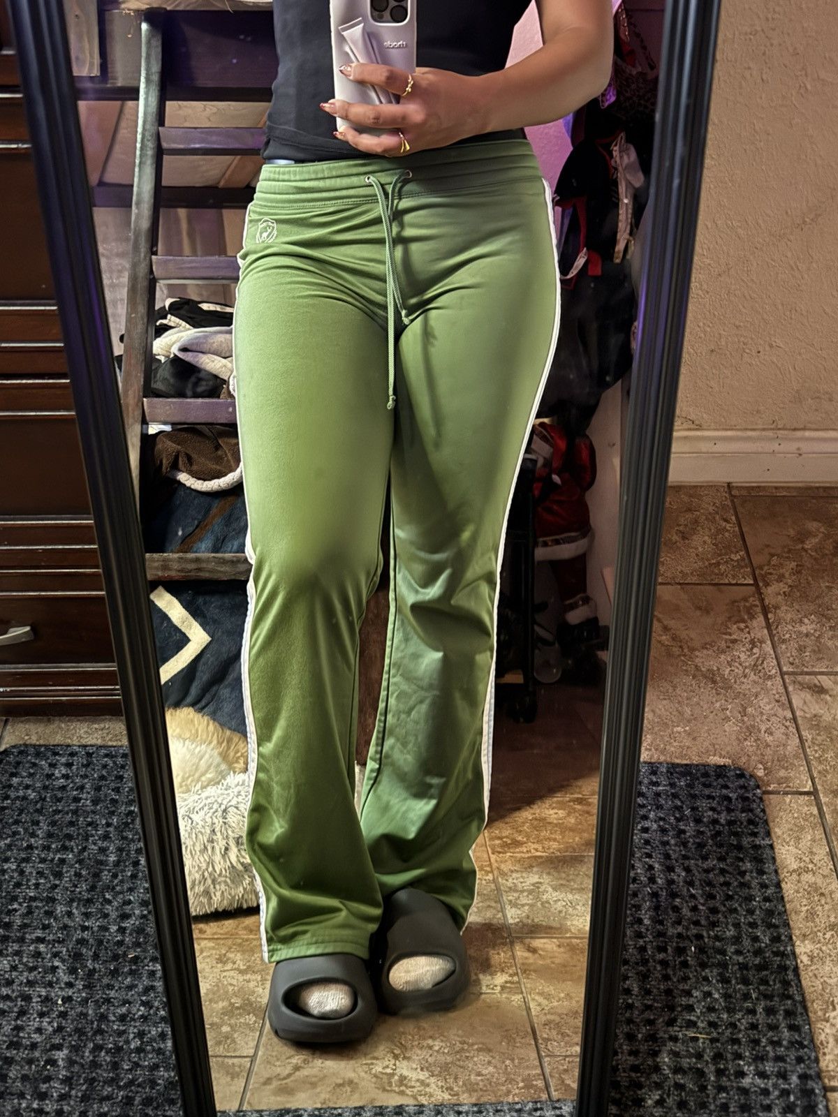 Vintage Low Rise Track Pants Size 30" / US 8 / IT 44 - 1 Thumbnail