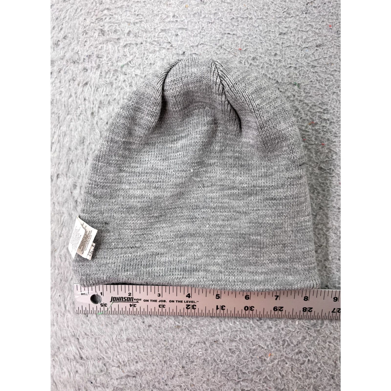 Vintage Gerry Beanie Toque Unisex Adults One Size Gray Knit Stripe Polyester Acrylic Blend Beanie Ski Style, Casual, Travel, 1 Size, Fall Winter Size ONE SIZE - 5 Thumbnail