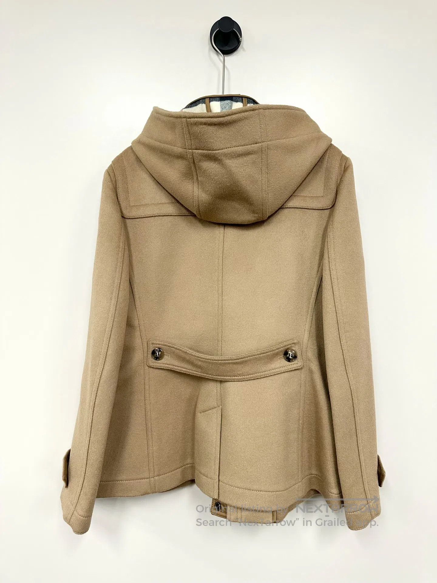 Other Burberry Khaki Horn Button Zip-Up Hooded Coat| Size M / US 6-8 / IT 42-44 - 2 Thumbnail