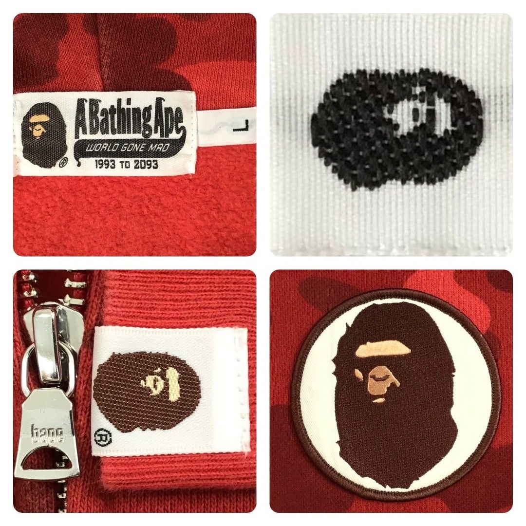 Bape BAPE Red camo full zip hoodie a bathing ape NIGO Size US L / EU 52-54 / 3 - 7 Thumbnail