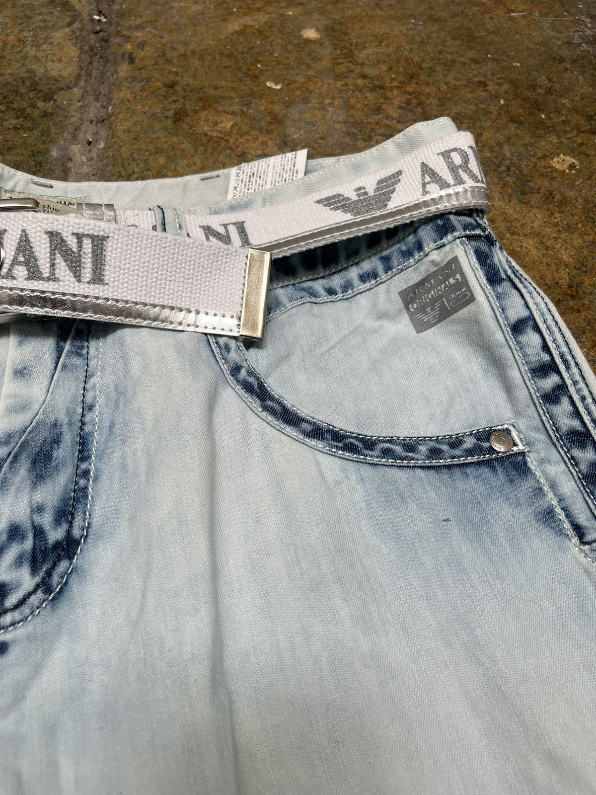 Emporio Armani Vintage Emporio Armani Light Wash Jeans Size US 36 / EU 52 - 4 Thumbnail