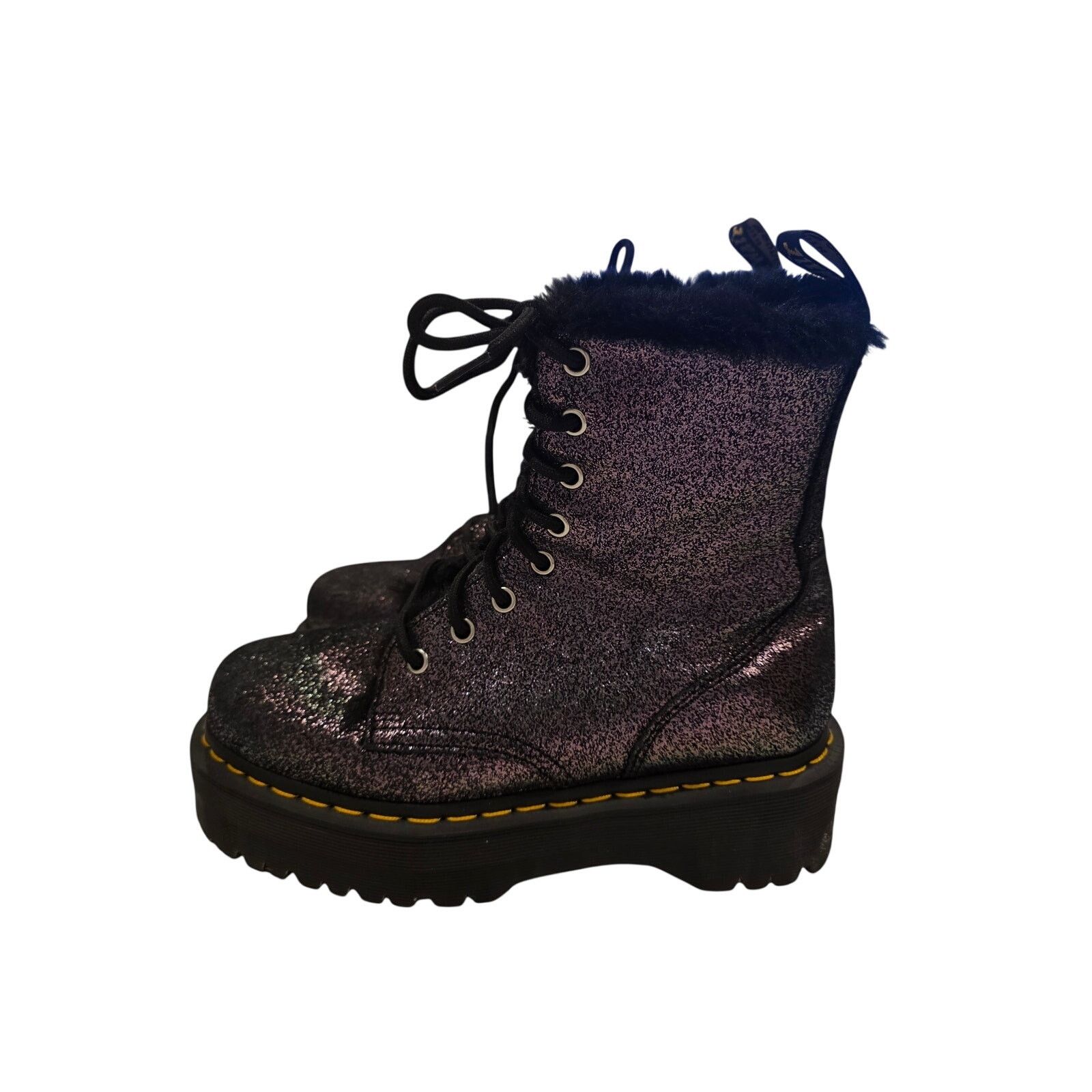 Dr. Martens Dr. Martens womens 8 Shimmer Metallic Boots Purple Fuchsia Size US 8 / IT 38 - 1 Thumbnail