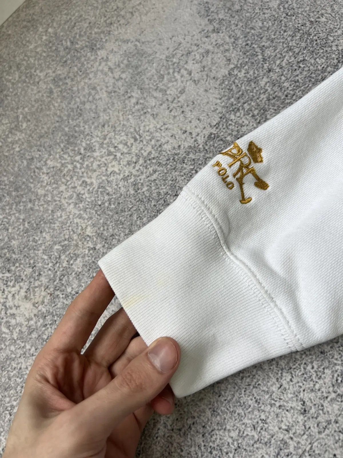 Polo Ralph Lauren × Vintage Vintage Polo Ralph Lauren PRL White Women’s Hoodie 3LXVII Size L / US 10 / IT 46 - 15 Thumbnail