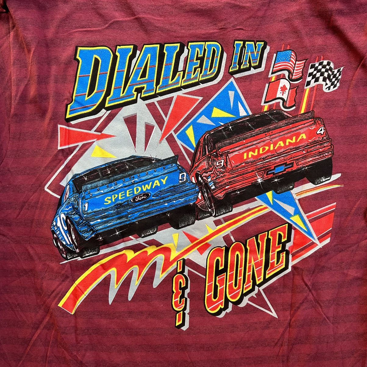 NASCAR × Vintage Vintage 1994 NASCAR Indiana Speedway Racing T Shirt Size US L / EU 52-54 / 3 - 4 Thumbnail