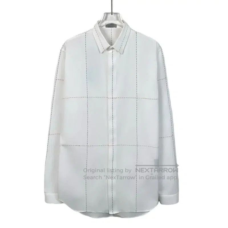 Dior Dior White Cotton Men's Long Sleeve Shirt . Size US M / EU 48-50 / 2 - 1 Thumbnail