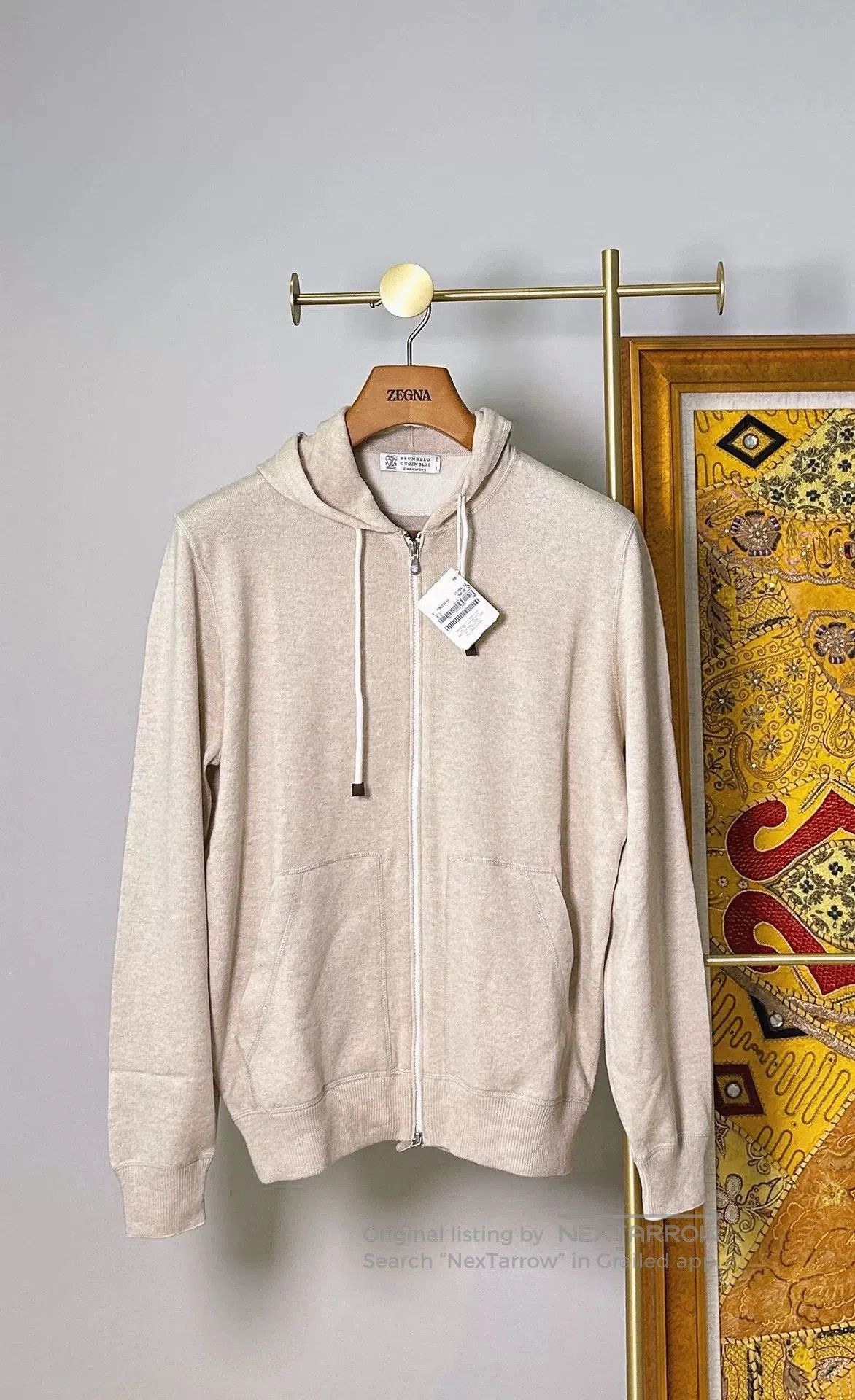 Brunello Cucinelli Brunello Cucinelli Cashmere Silk Hoodie. Size US L / EU 52-54 / 3 - 1 Thumbnail