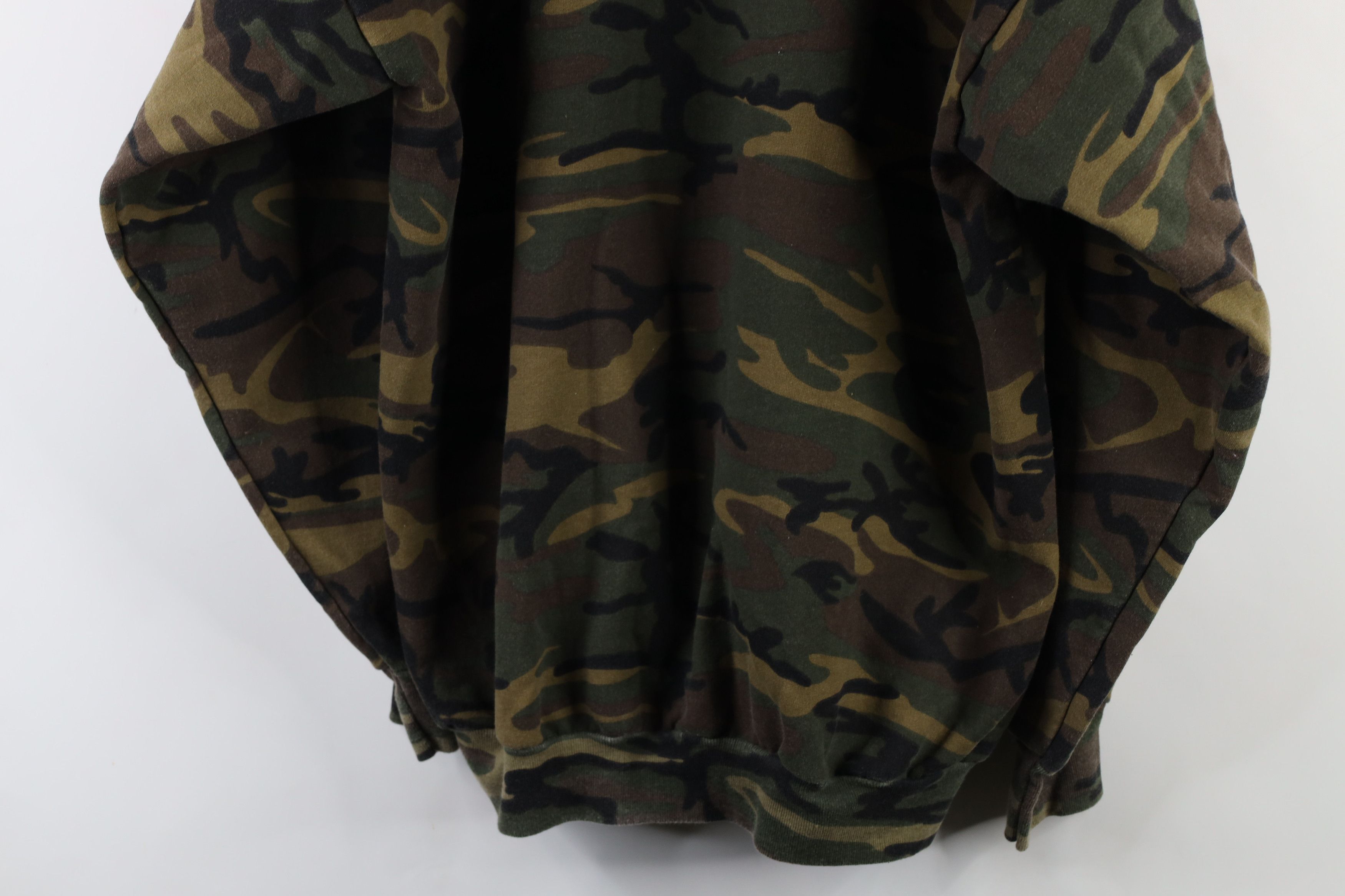 Vintage Vintage 90s Streetwear Fit Camouflage Hoodie Sweatshirt Size US XL / EU 56 / 4 - 12 Thumbnail
