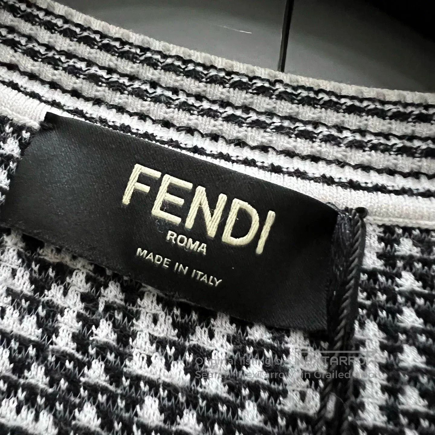 Fendi FENDI FF Logo Crewneck Knit Sweater. Size US L / EU 52-54 / 3 - 6 Thumbnail