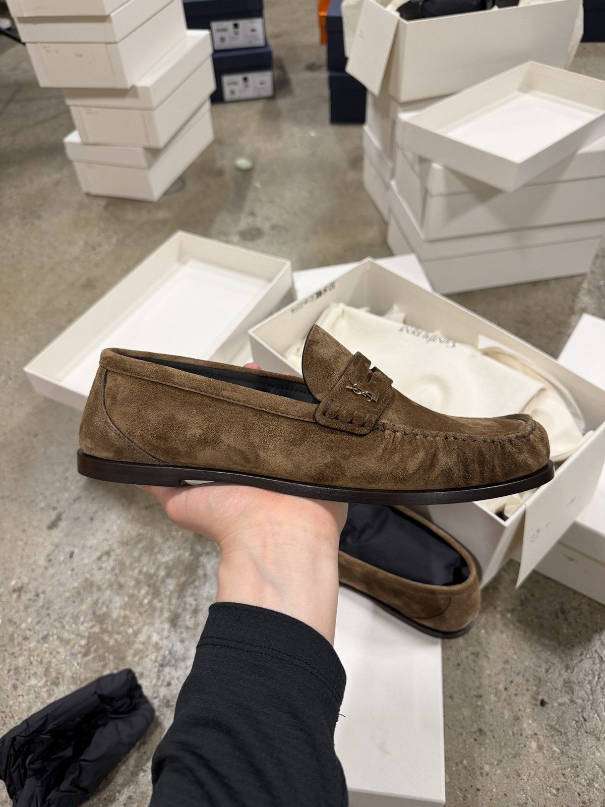 Saint Laurent Paris Saint Laurent Le Loafer Suede NEW 1200$ Size US 10.5 / EU 43-44 - 4 Thumbnail