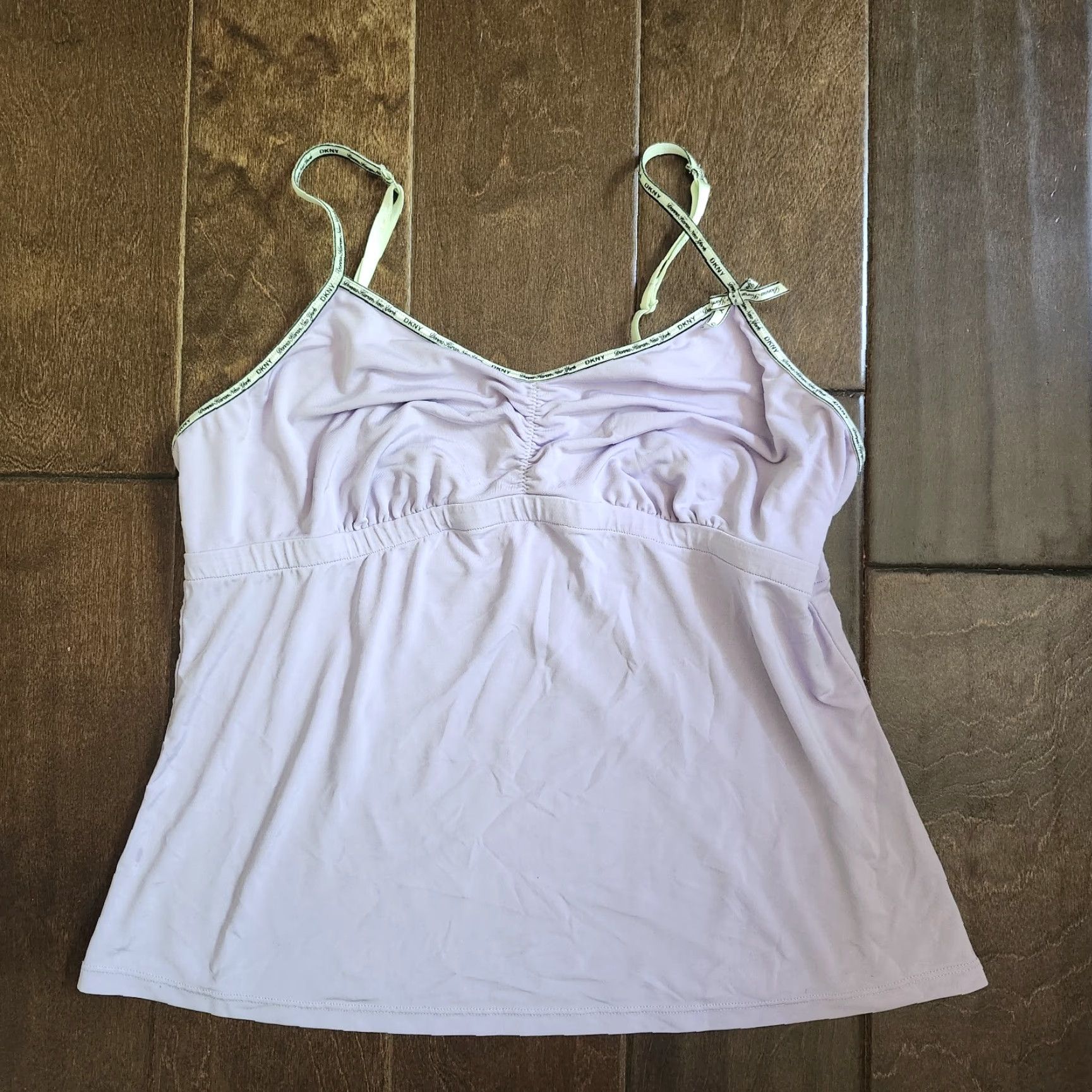 DKNY DKNY Junior Girl's Purple Tank Top - Size L - Sleeveless Round Neck Pullover Casual School Summer Spring Fall Girls Teens Purple Tank Top Size L / US 10 / IT 46 - 2 Thumbnail