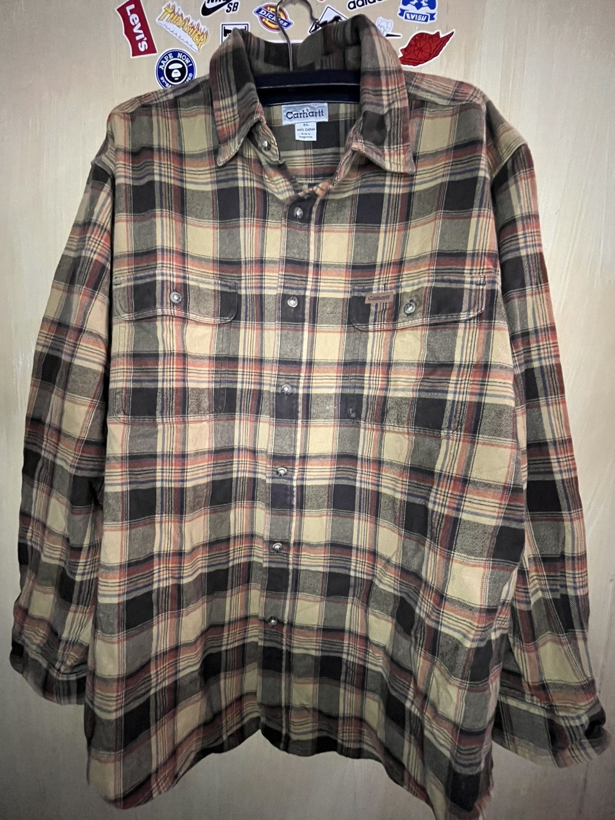 Carhartt Carhartt S175 Heavyweight Flannel Work Shirt Size US XL / EU 56 / 4 - 1 Thumbnail