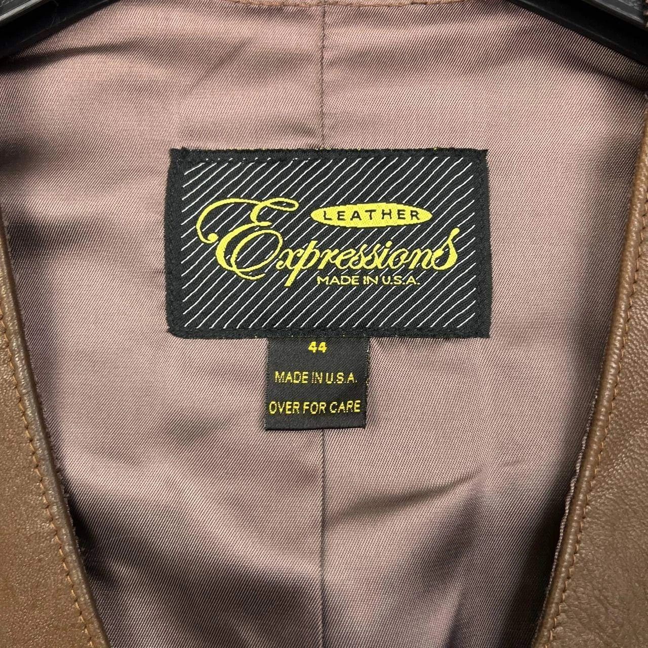 Other Vintage Expressions Leather Vest Men 44 Motorcycle Button Up Size US S / EU 44-46 / 1 - 5 Thumbnail