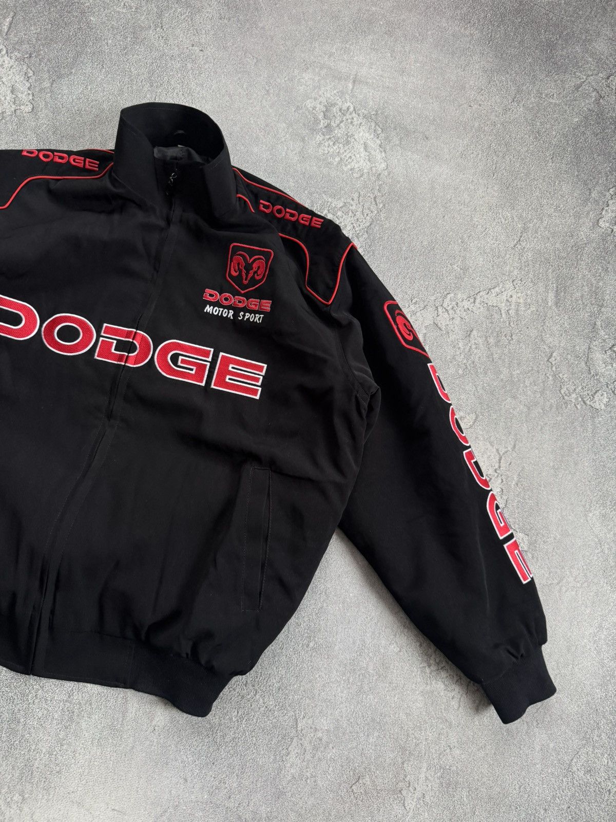 NASCAR Dodge L/size big logo bomber jacket racing moto sport 00s Size US L / EU 52-54 / 3 - 4 Thumbnail