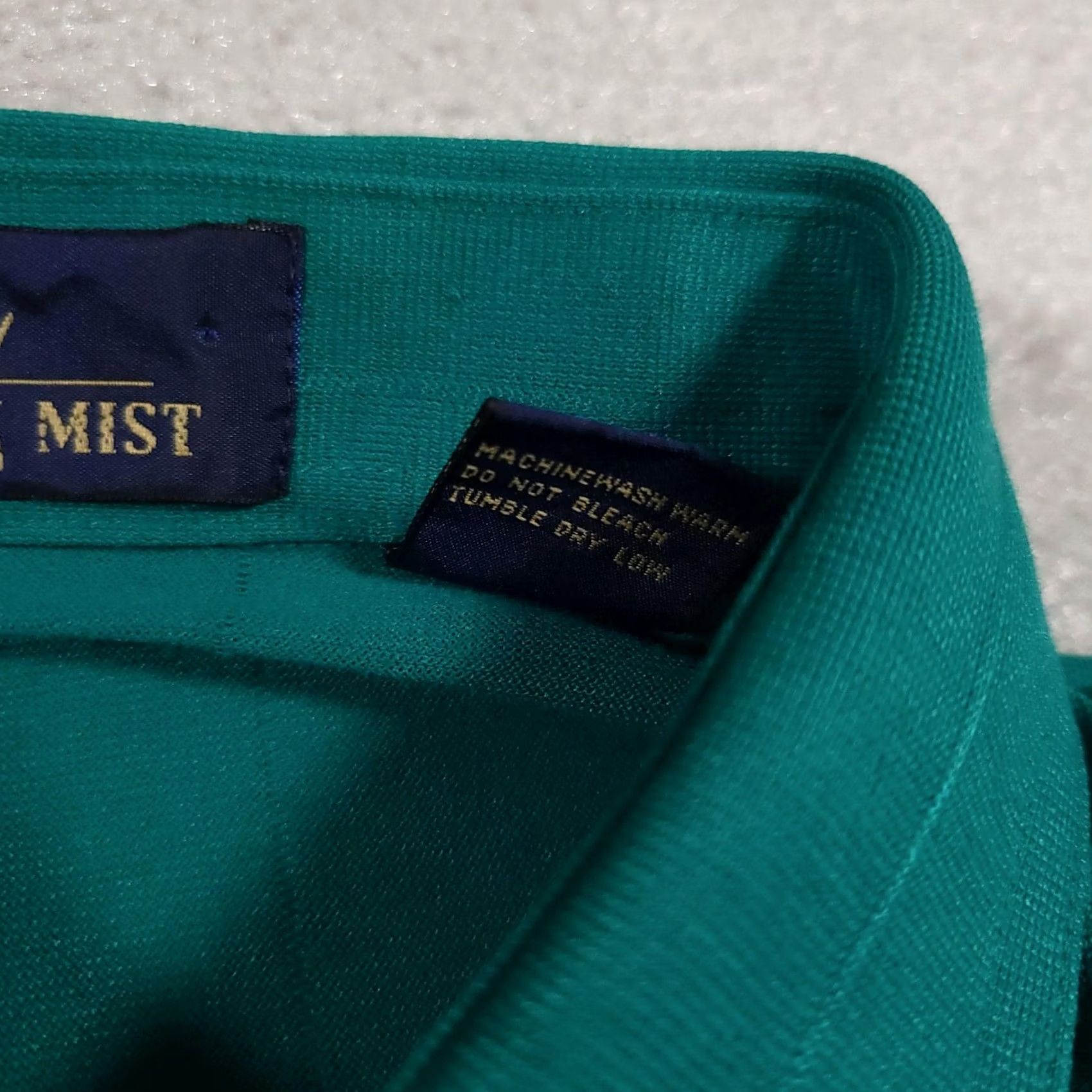 Vintage Cotton Mist Polo Shirt Mens M Green Short Sleeve Pocket Retro Pullover Tee Size US M / EU 48-50 / 2 - 5 Thumbnail