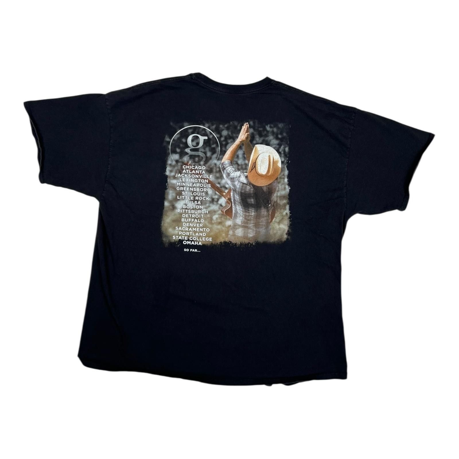 Hanes Garth Brooks T-Shirt Mens 3XL Black World Tour 2014-15 Conce Size US XXL / EU 58 / 5 - 3 Thumbnail
