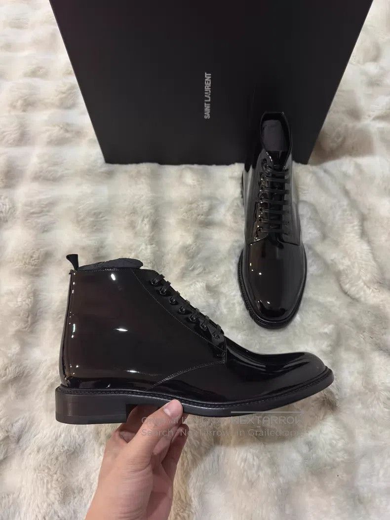 Saint Laurent Paris Saint Laurent Paris Lace-up Boots Men's Boots Size US 10 / EU 43 - 2 Thumbnail
