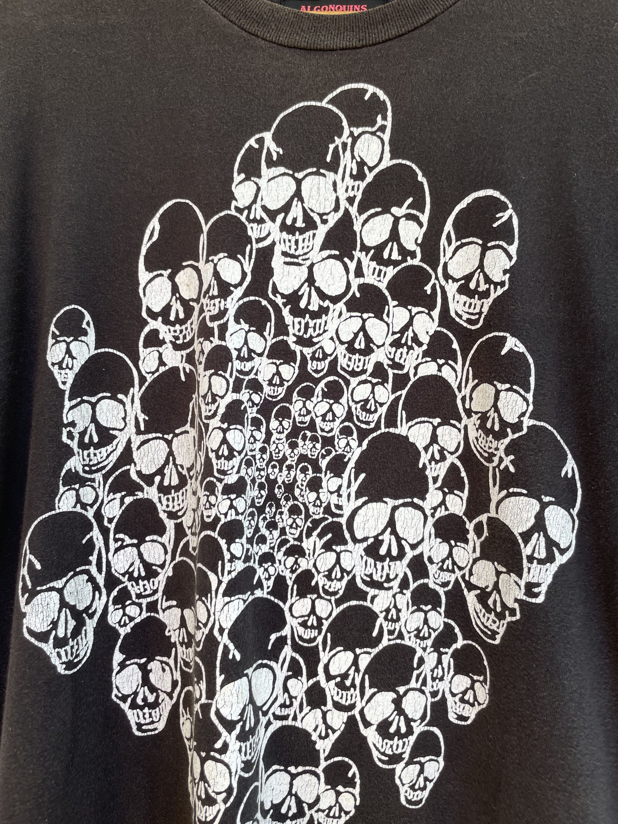 Japanese Brand Algonquins Skullpile Faded Tshirt Size US S / EU 44-46 / 1 - 3 Thumbnail