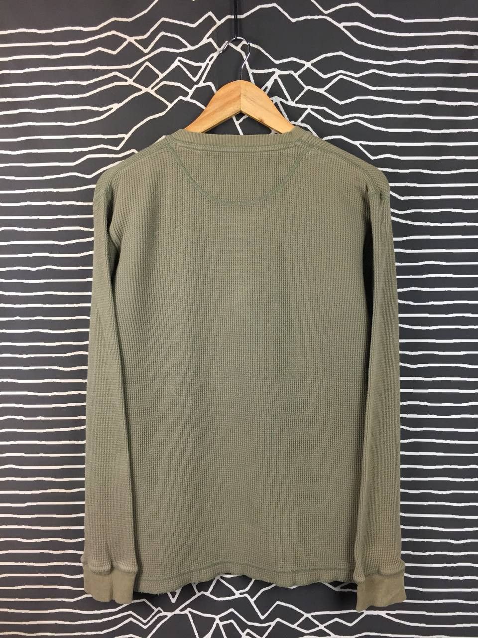 Uniqlo Uniqlo Original Wash Waffle Knit Henley Long Sleeve Tee Size US L / EU 52-54 / 3 - 5 Thumbnail