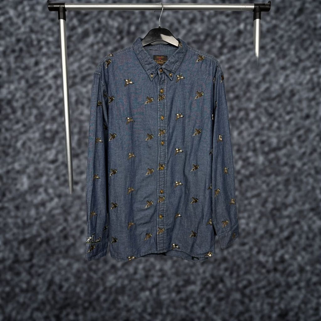 Barbour Barbour Shirt Denim Long Sleeve Mens XL Blue Cotton Button-Up Size US XL / EU 56 / 4 - 1 Thumbnail