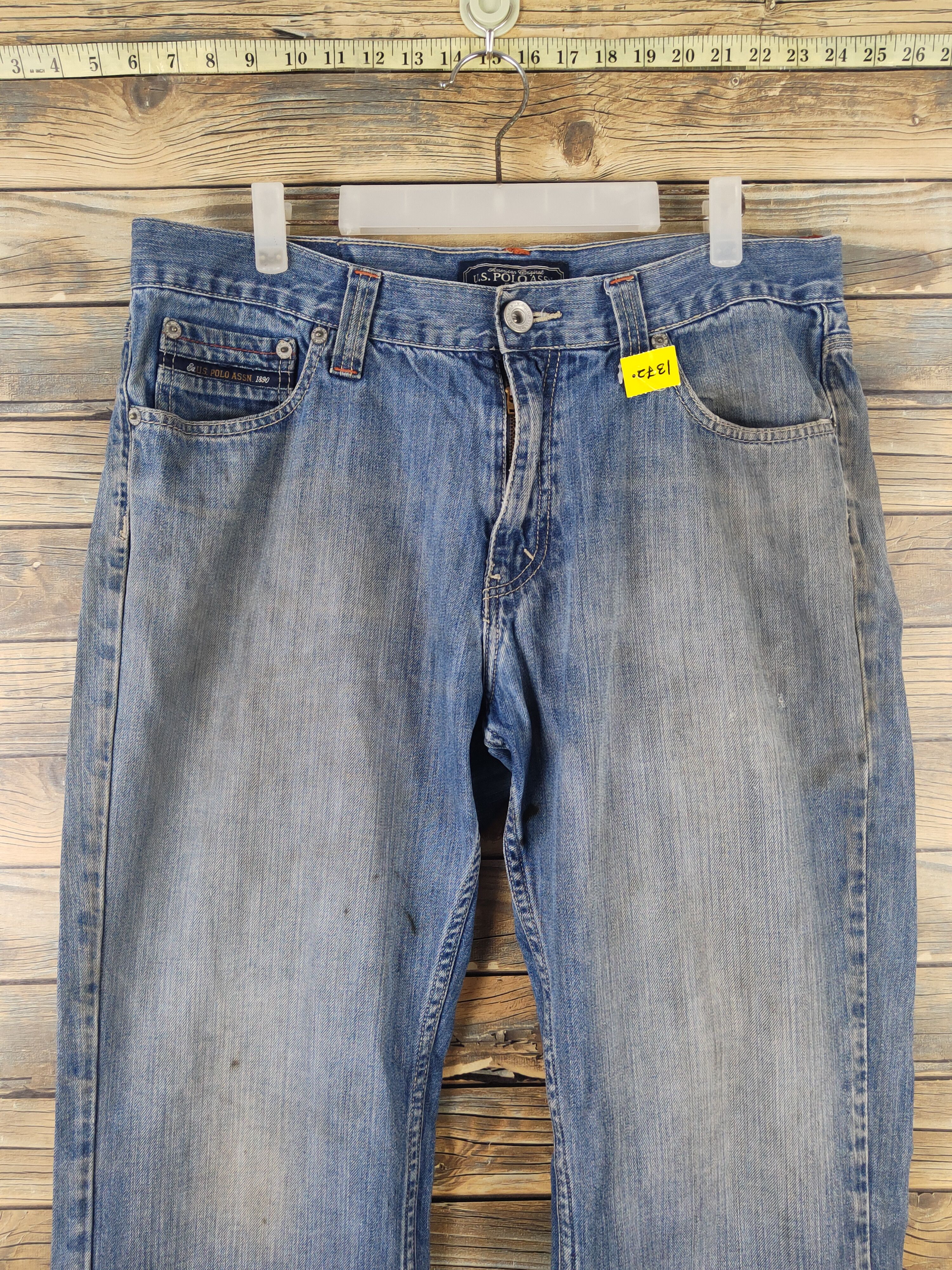 U.S. Polo Assn. DL U.S Polo Assn. Blue Distressed Ripped Jeans #1372 Size US 36 / EU 52 - 2 Thumbnail