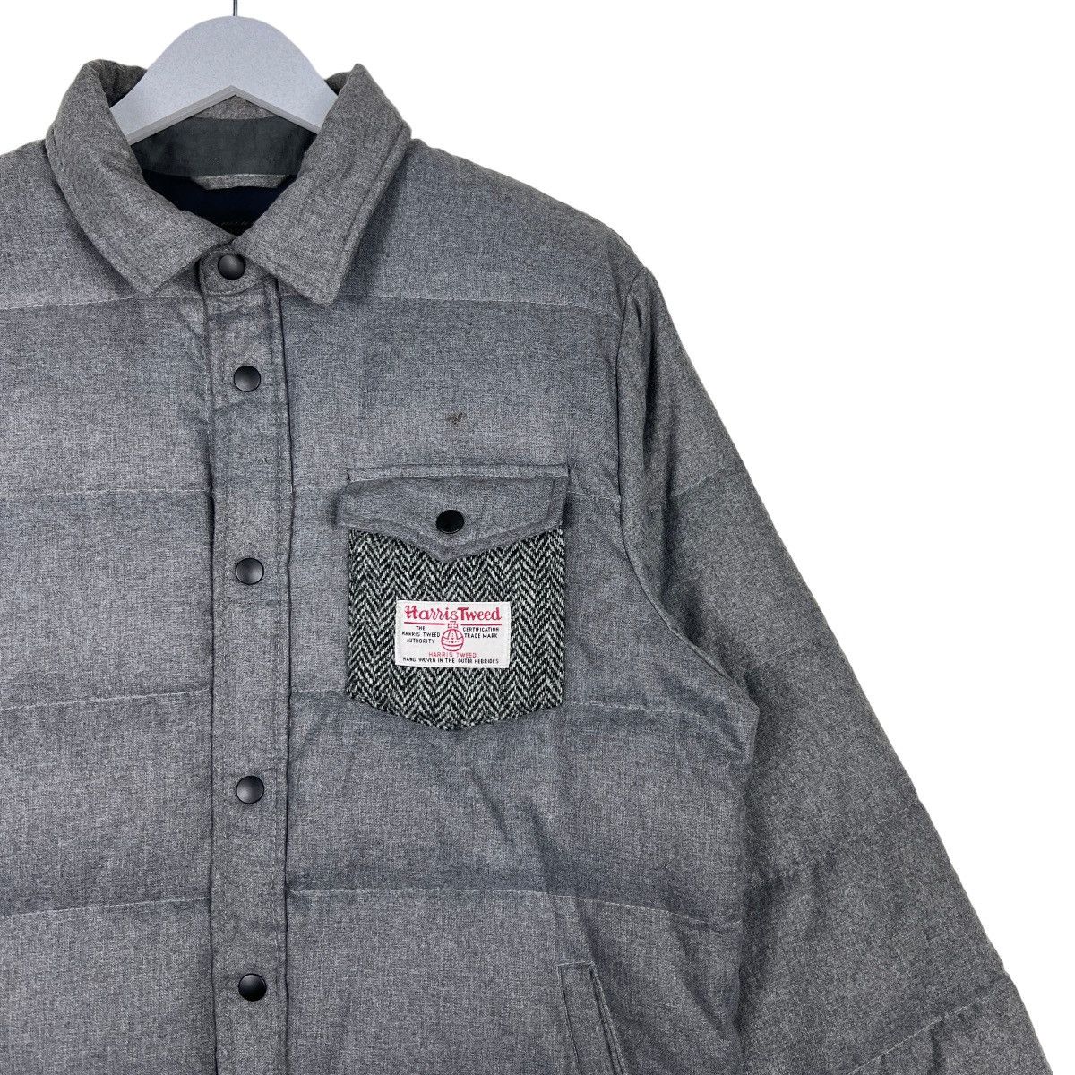 Harris Tweed 🔥 HARRIS TWEED POLAND DOWN PUFFER JACKET Size US M / EU 48-50 / 2 - 6 Thumbnail