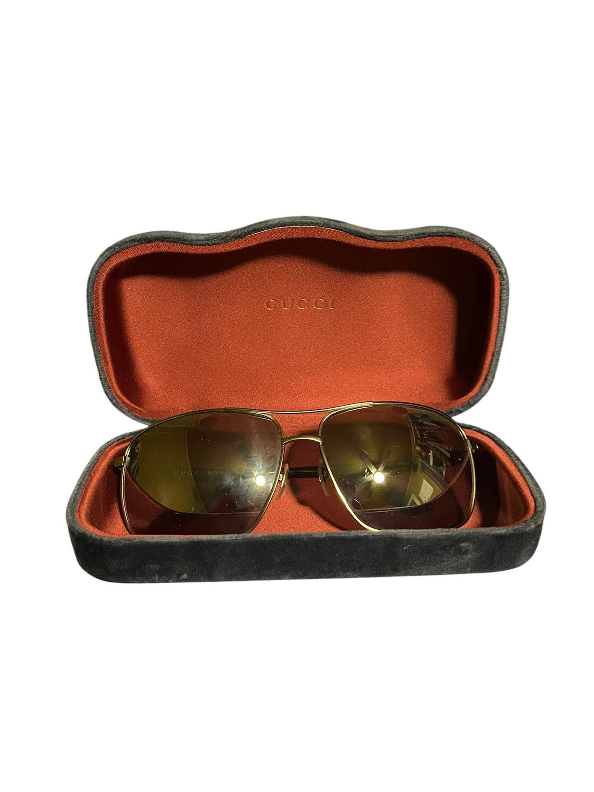 Gucci Aviator Mirrored Sunglasses