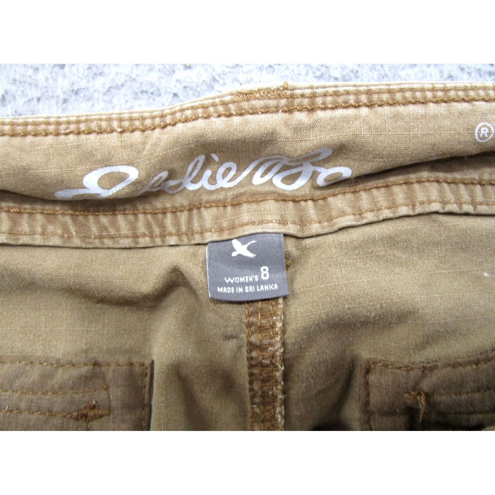 Eddie Bauer Eddie Bauer Cargo Pants Womens 8 Brown Regular Straight Pockets Cargo Military Outdoors Hiking Stretch Denim? Size 30" / US 8 / IT 44 - 2 Thumbnail