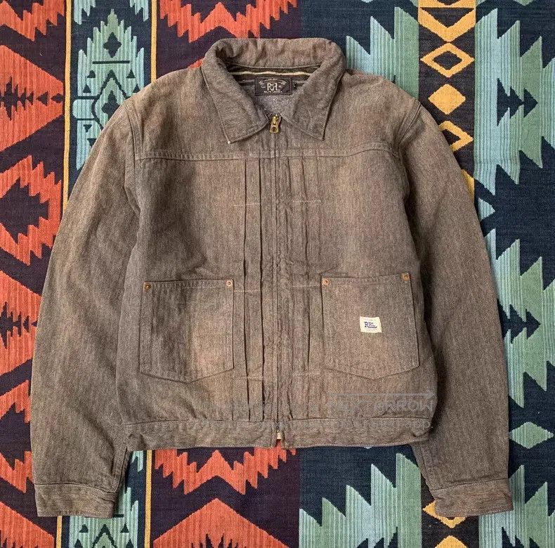 RRL Ralph Lauren RRL Ralph Lauren Distressed Blanket Lining Herringbone Jac Size US M / EU 48-50 / 2 - 1 Thumbnail